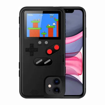 New 36 Classic Game Console Mobile Phone Accessories Case: 3D GameBoy Phone Case Back Cover for iPhone 15 Pro Max