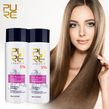 Trasformazione per capelli definitiva: pre-shampoo PURC con cheratina brasiliana al 5% per riparazione, peli secchi, raddrizzamento e ammorbidimento