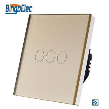 home automation wireless touch screen 110~240V light switch with remote control