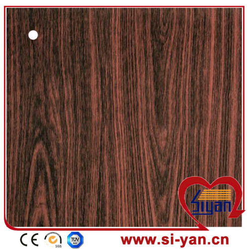 Almari mdf kesan kayu vinil Balut