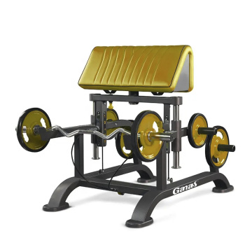 Weight Lifting Plate Loaded Adjustable Standing Curl Bench
