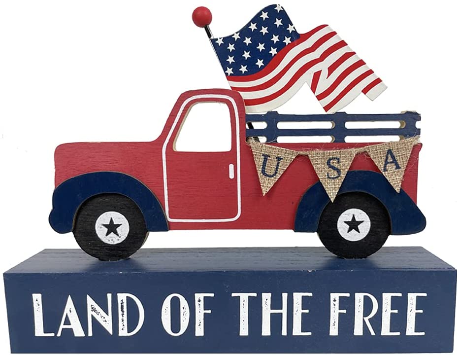 Patriotic Decor American Flag Truck Box Sign