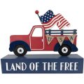 Decoración patriótica letrero de caja de camión de bandera estadounidense