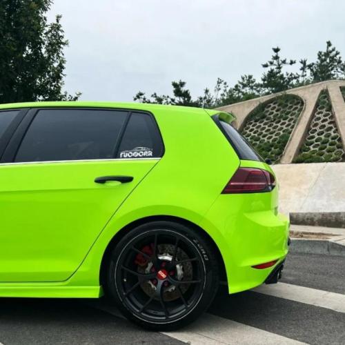 PET Ultra Glossy Apple Green Car Wrapping Vinyl