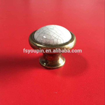 Vintage india drawer Knob Embossed Zinc Alloy & Ceramics Furniture Cabinet Knobs