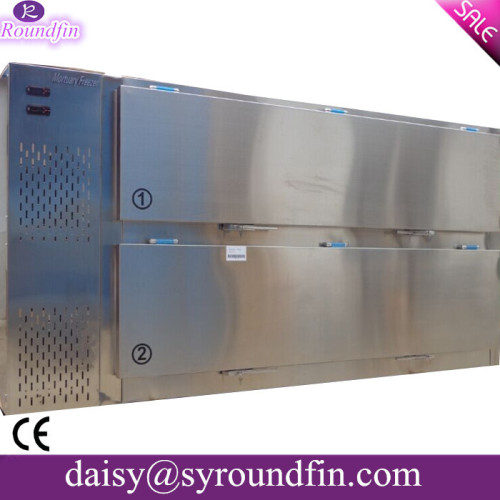 2 bodies side door mortuary chamber refrigerator cadaver cold storage