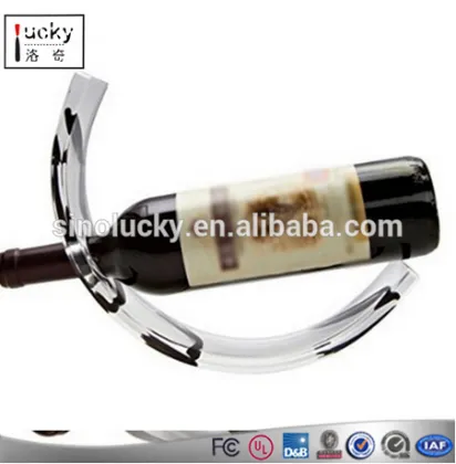 Wine Rack Curved Acrylic Single Bottle Wine Stand,Custom all shape