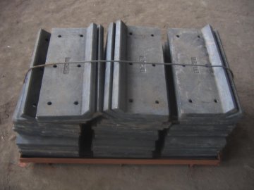 High Cr Chute Liner 18%cr Wear Resistant Casting With More Than Hrc55 Hardness