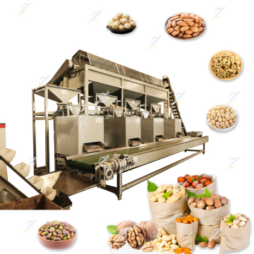 Linea di produzione di elaborazione di noci commerciali: pistacchio, noce, nocciole, mandorle, anacardi, macadamia