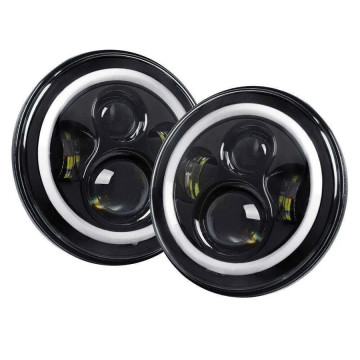Faróis de halo rgb para Jeep Wrangler