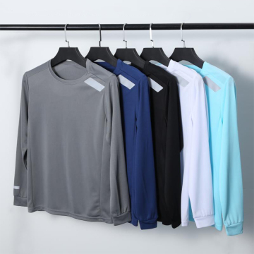 Custom Logo Men Premium Polyester Long Sleeve