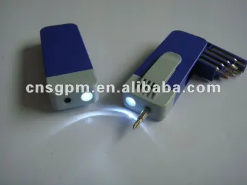 8pcs bits mini portable screwdriver set with LED