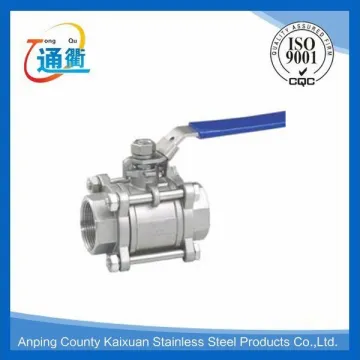 casting female threaded ball valve 3-pc 1" npt ss316