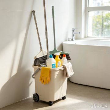Cleaning Tool Organizer Bucket