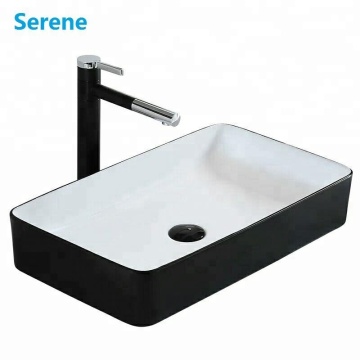 Affordable Farmhouse Remodel: Deep Negro Vanity Bathroom Sinks with Ceramic Basins