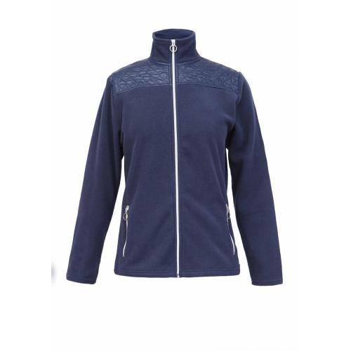 Mesdames poly manches longues zip-zip