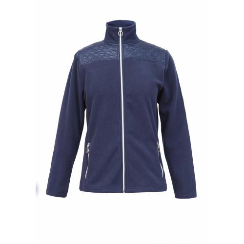 China LADIES POLY LONG SLEEVE ZIP TOPS Supplier