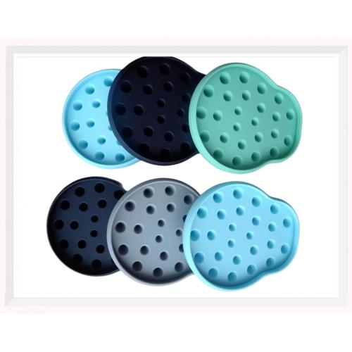 Soft silicone massage shampoo brush