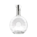 Garrafa de vidro de vodka de garrafa de licor de cristal