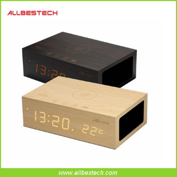 Qi-Wireless Charger for Cell Phone - Bluetooth Clock Speaker