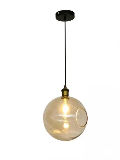 Japanese clear glass living room ceiling lamp