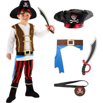 Kinderpiratenkostuum voor jongens Halloween -feest