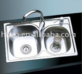 HH5S6643 undermount stainless steel double kitchen sink