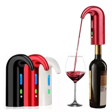 Portable Rechargeable Wine Decanter Dispenser Pump - One-Touch Automatic Electric Aerator Pourer