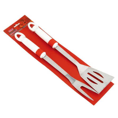 2pcs BBQ set fork with spatula