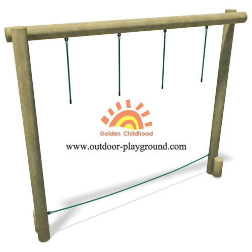 Equipo de columpio de madera Balancing HPL Playground para niños