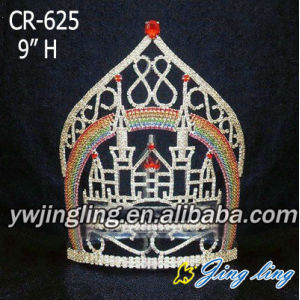 Fashion Castle Crown Rhinestones Diadem For Girl