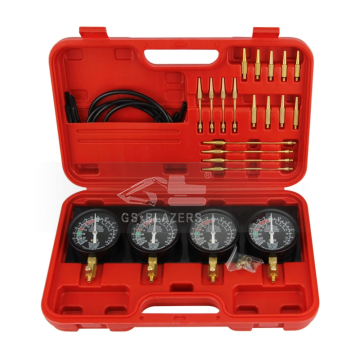 4 Cylinder Motorcycle Fuel System Test Tool: Vacuum Pressure Gauges & Balance Kit