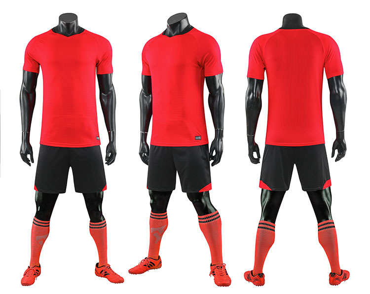 nieuwe aankomst voetbal jersey polyester voetbal uniform