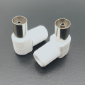 Plastic Right Angle TV PAL Female Coaxial Connector