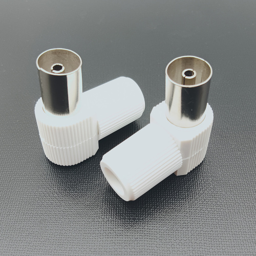 Plastic Right Angle TV PAL Female Coaxial Connector