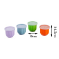 4 petits conteneurs de stockage de gelée