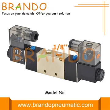 1/8'' 4V220-06 5/2 Way Double Solenoid Pneumatic Valve