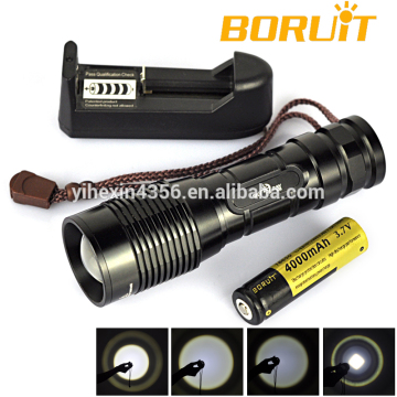 Boruit M12 Aluminum Durable Tactical LED Flashlight