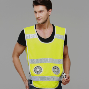 Custom High Visibility Air Conditioned Cooling Vest with Reflective Stripes for Summer