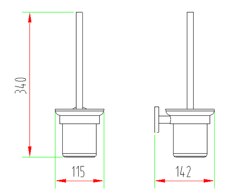 metal toilet brass holder