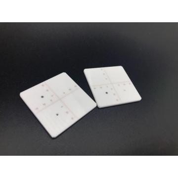 Alumina ceramic base and ceramic ring for semiconductor