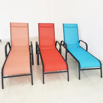 Adjustable Aluminum Sun Loungers for Pool Side and Garden Outdoor Furniture