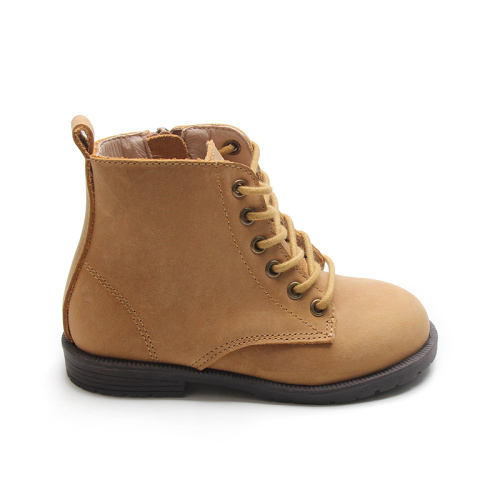 Children Shoes Malaysia Brown Horse Fashion Leather Kids Boots Supplier