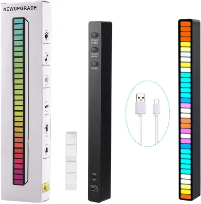 USB Sound-Controlled 32LED Rhythm Light RGB Colorful Tube