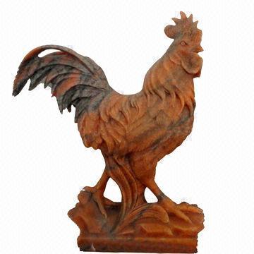 Marble Chicken-shaped Statue, OEM Orders are Welcome