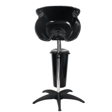 Black Plastic Portable Shampoo Basin for Salon Hair Styling