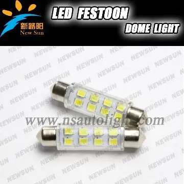 LED, Festoon lamp, 12V interior lamp led 44mm interior lamp