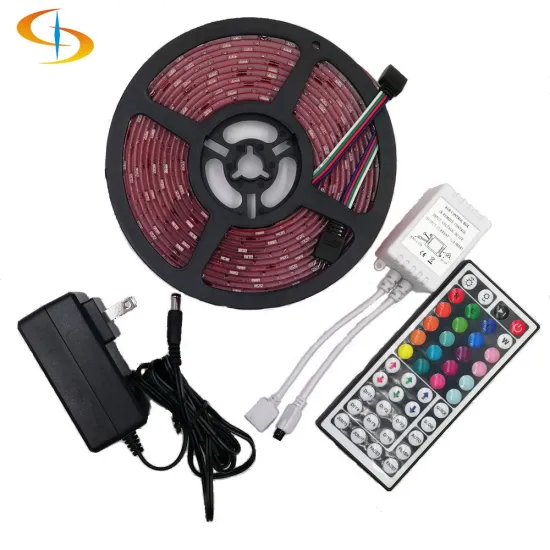 High Brightness 5M 5050 DC12V IP20 Flexible RGB Strip Kit with 24-Key IR Remote