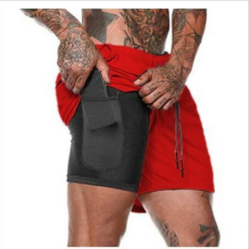 Shorts de entrenamiento para correr 2 en 1 para hombre