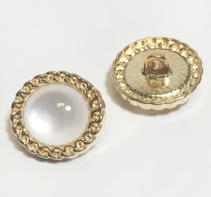 Wholesale metal buttons pearl round decorative buttons